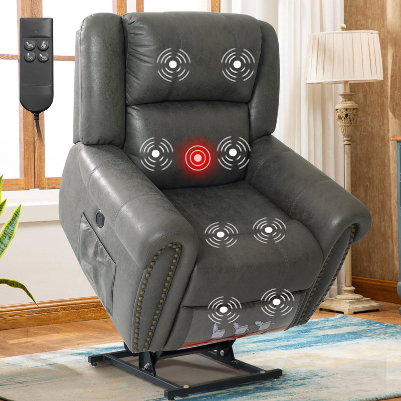 Wayfair recliners with heat and massage sales